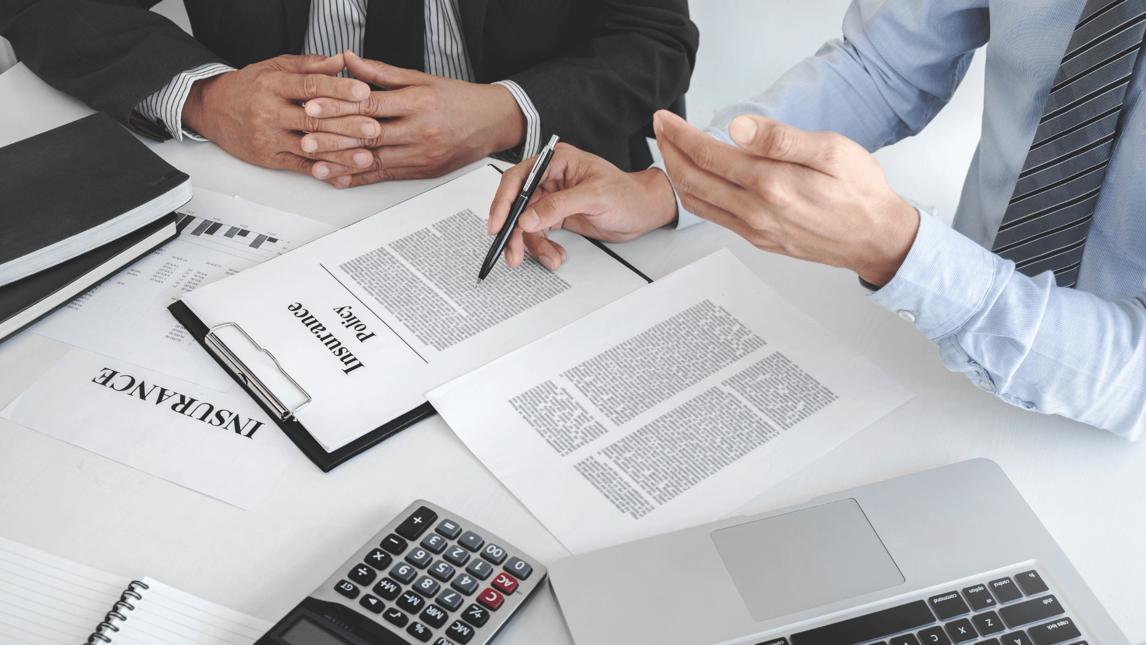 Commercial insurance paperwork