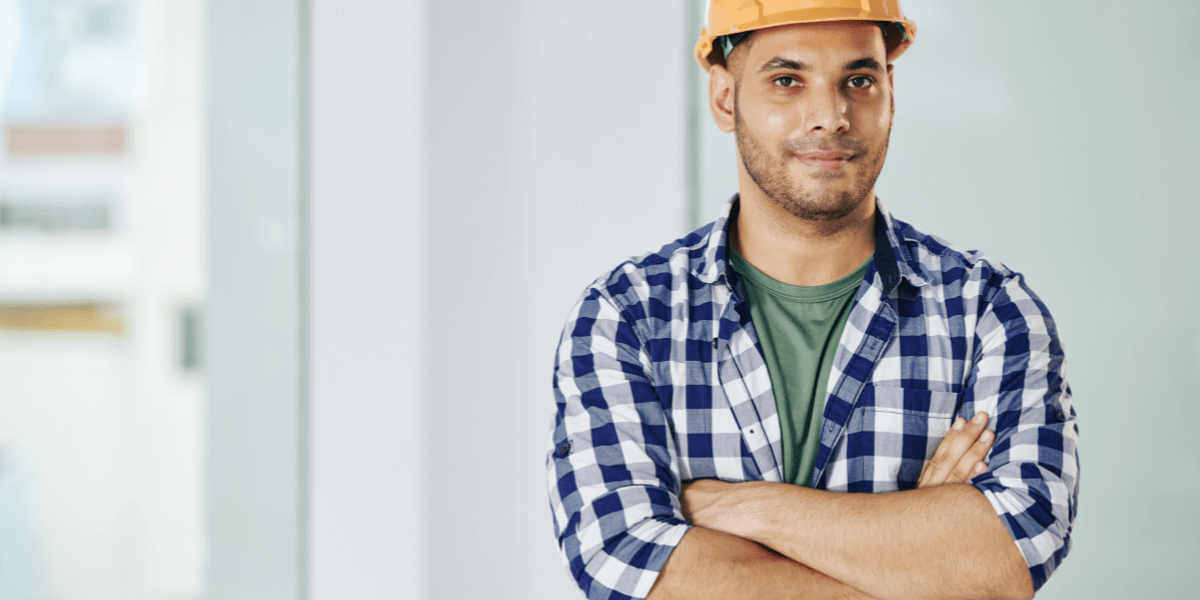Man in hard hat